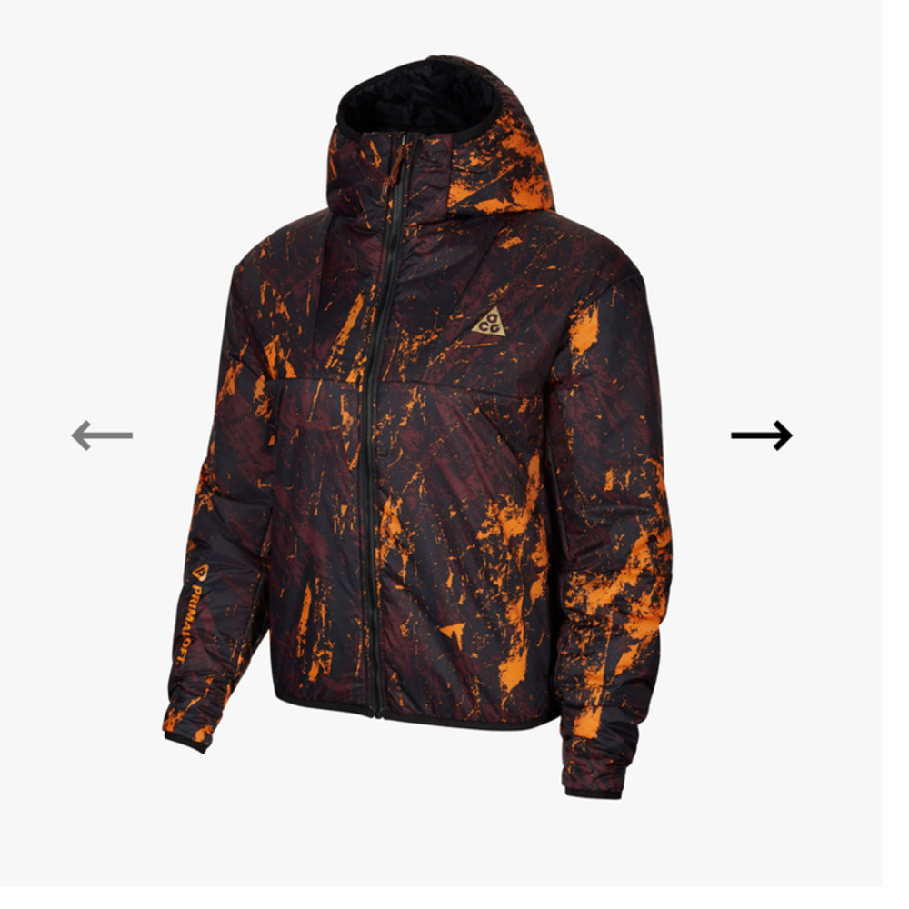 Nike ACG Rope De Dope Ultra Rock Packable Primaloft Jacket Hood Small - NWOT